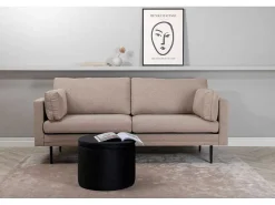 Boom Bank 3 Persoons Bruin.-Vente-unique Discount