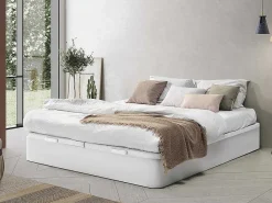 Boxspring - 180 X 200 Cm - Wit Mat - Hestia Van Ysmee-Ysmée