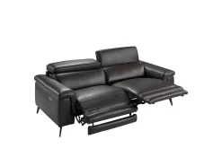 Bruine Leren 3-Zitsbank Met Relaxmechanisme 6051-Angel Cerda Outlet