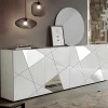 Buffetkast Cantiano - 4 Deuren - Witgelakt-Vente-unique Sale
