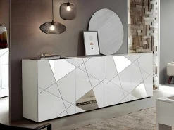 Buffetkast Cantiano - 4 Deuren - Witgelakt-Vente-unique Sale