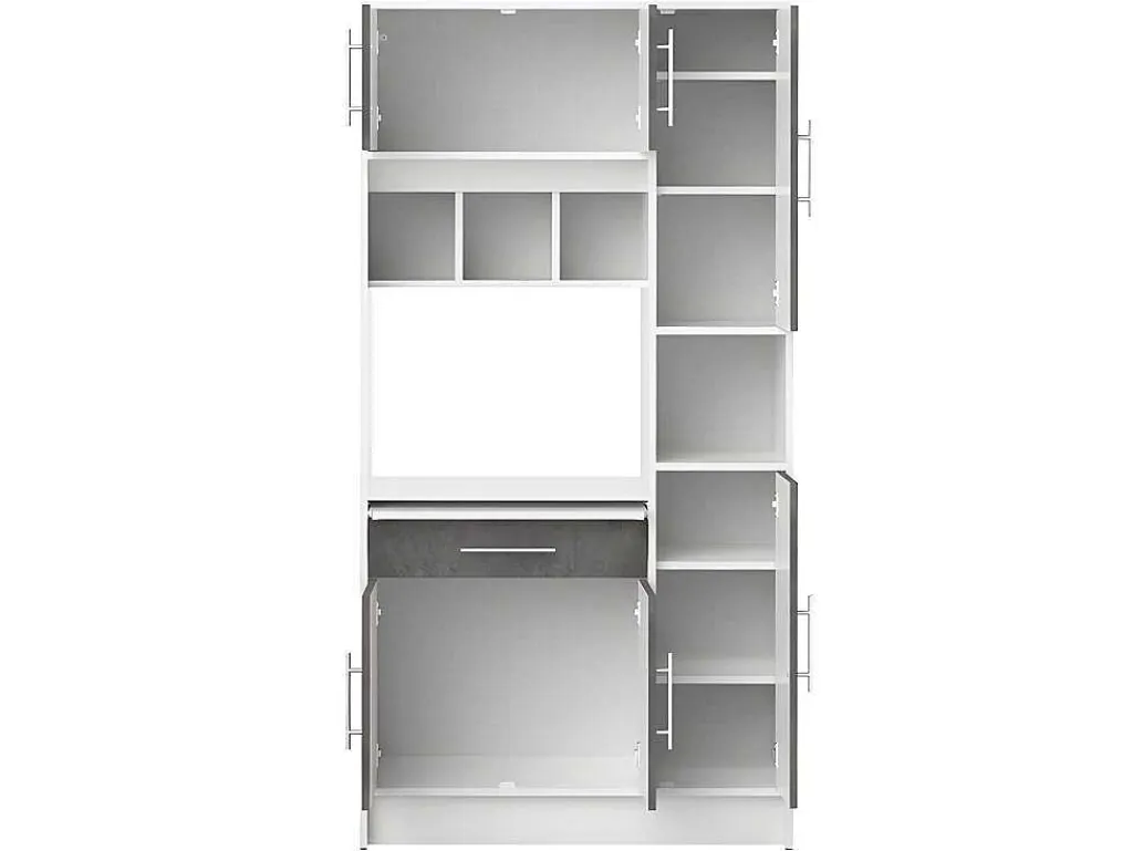 Buffetkast Mady - 5 Deuren & 1 Lade - Witte Betonkleur-Vente-unique Sale