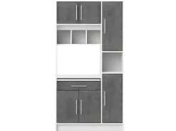 Buffetkast Mady - 5 Deuren & 1 Lade - Witte Betonkleur-Vente-unique Sale