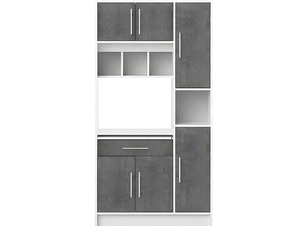 Buffetkast Mady - 5 Deuren & 1 Lade - Witte Betonkleur-Vente-unique Sale