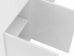 Buffetkast Met 4 Deurtjes Van Mdf - Wit - Mezulia-Vente-unique