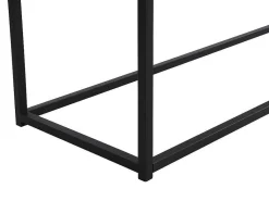 Buffetkast Met 2 Lades Van Mdf, Gehard Glas En Metaal - Donker Naturel - Camata-Vente-unique Best