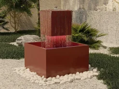 Buitenfontein Van Roestvrij Staal Met Ledverlichting - H65 Cm - Terracotta - Cardina-MYLIA Clearance