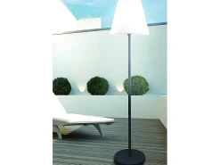 Buitenlamp Op Voet Met Led-Verlichting Wiley - Metaal - H150 Cm - Veranderende Kleuren-SOLARGEO Online