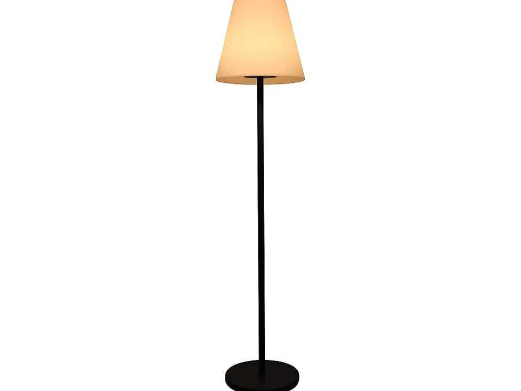 Buitenlamp Op Voet Met Led-Verlichting Wiley - Metaal - H150 Cm - Veranderende Kleuren-SOLARGEO Online