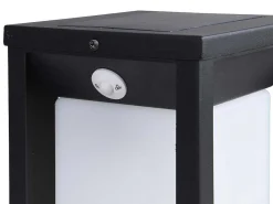 Buitenwandlamp Op Zonne-Energie Met Led - L. 15 X H. 30 Cm - Metaal - Zwart - Fozzano-SOLARGEO Outlet
