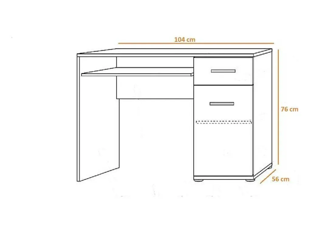 Bureau Firenze - Sonoma - 104X50X75 Cm --EPIKASA Clearance