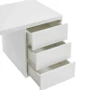 Bureau Met 3 Lades - Gelakt Mdf En Metaal - Wit En Goudkleurig - Timfia Van-PASCAL MORABITO Best
