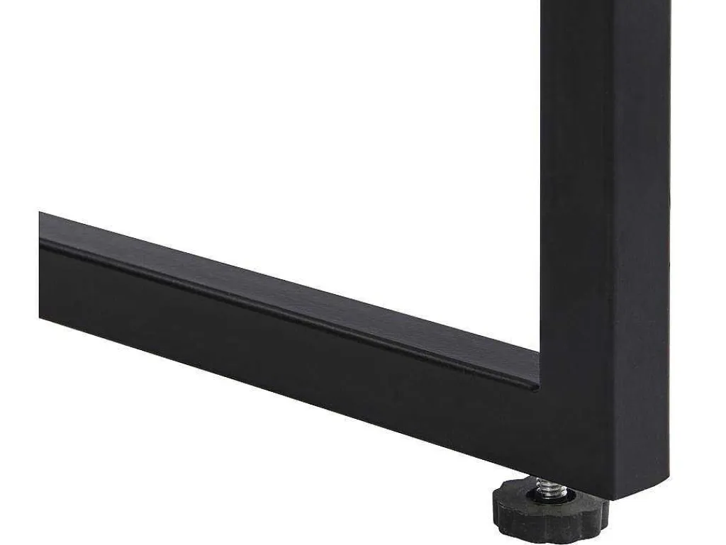 Bureau Met 3 Lades - Mdf En Metaal - Kleuren: Naturel En Zwart - Akivi-Vente-unique Discount