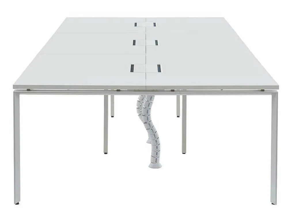 Bureaubank 6 Personen - Wit - L140 Cm - Downtown-Workēa Online