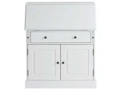 Bureaukast - Grenen En Mdf - Wit - Cleore-Vente-unique New