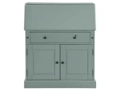 Bureaukast Cleore - Grenen En Mdf - Amandelgroen-Vente-unique Clearance