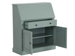 Bureaukast Cleore - Grenen En Mdf - Amandelgroen-Vente-unique Clearance