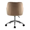 Bureaustoel - Fluweel - Beige - Verstelbare Hoogte - Pega-Vente-unique Online