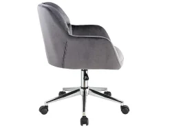 Bureaustoel - Fluweel - Grijs - Verstelbare Hoogte - Pega-Vente-unique Discount
