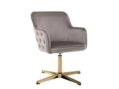 Bureaustoel - Fluweel - Taupe - Capuli-Vente-unique Online
