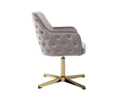 Bureaustoel - Fluweel - Taupe - Capuli-Vente-unique Online