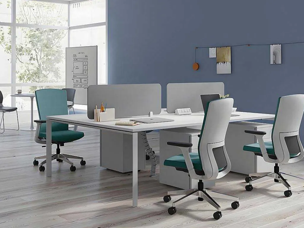 Bureaustoel - Stof - Blauw - Humia-Workēa