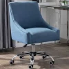 Bureaustoel - Stof - Blauw - Verstelbare Hoogte - Wondio-Vente-unique Online