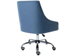 Bureaustoel - Stof - Blauw - Verstelbare Hoogte - Wondio-Vente-unique Online