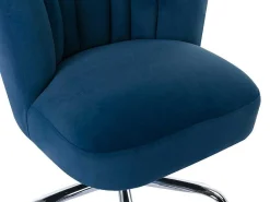 Bureaustoel - Velours - Blauw - Verstelbare Hoogte - Ruty Van-PASCAL MORABITO New