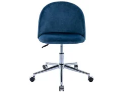Bureaustoel - Velours - Blauw - Verstelbare Hoogte - Melbourne-Vente-unique Hot