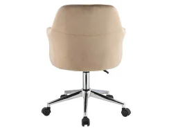 Bureaustoel Eleana - Fluweel - Verstelbare Hoogte - Beige-Vente-unique Discount