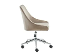 Bureaustoel Masurie - Velours - Beige - Verstelbare Hoogte-Vente-unique Sale