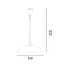 California Hanglamp, Wit, 40X40X80 Cm,-EPIKASA Best