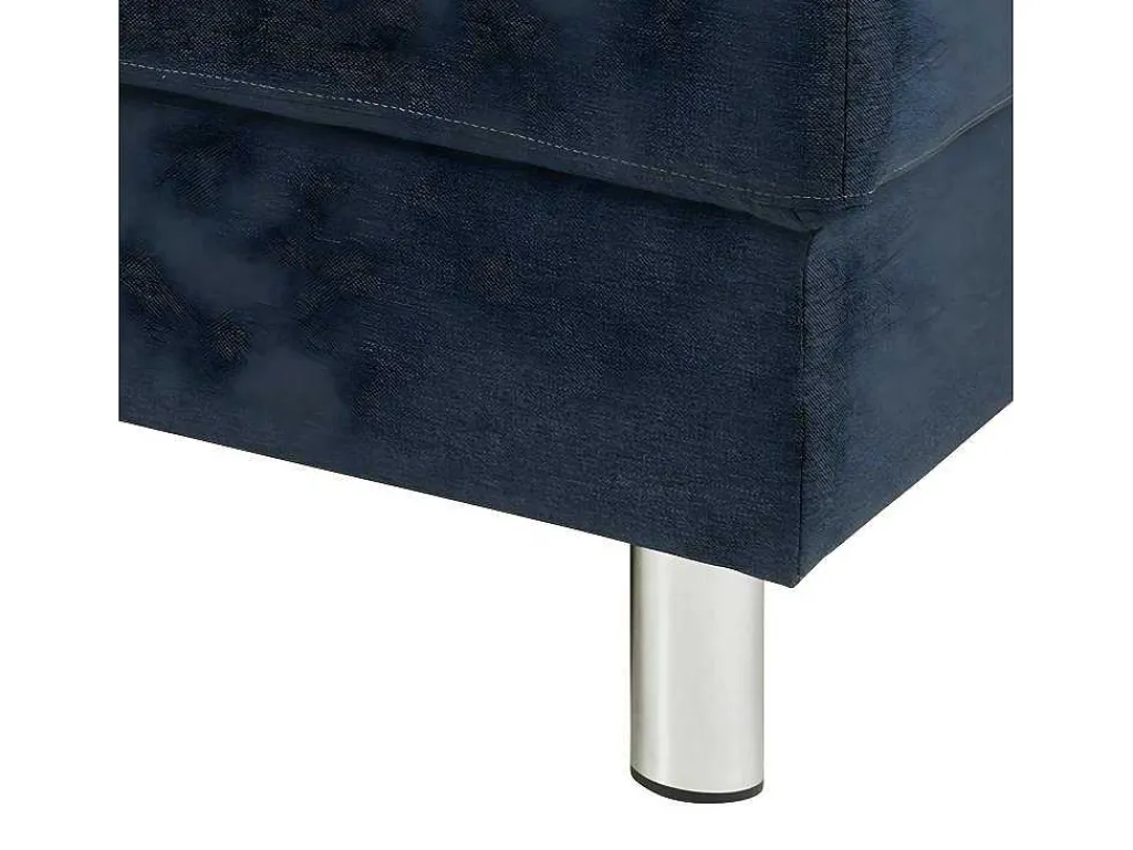 Calverton Hoekbank Chaise Longue Rechts Gericht Donkerblauw.-Vente-unique Outlet