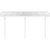 Carport Pergola Voor Tegen De Muur Van Aluminium 15,1 M Wit Alvaro-EXPERTLAND Best