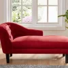 Chaise Longue - Hoek Rechts - Anouk Van Stof - Rood-Vente-unique Clearance