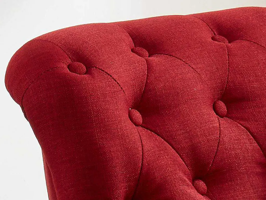 Chaise Longue - Hoek Rechts - Anouk Van Stof - Rood-Vente-unique Clearance