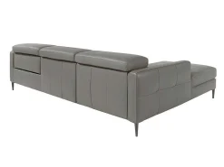 Chaise Longue Bank In Donkergrijs Leer Met Relaxmechanisme 6125-Angel Cerda Outlet