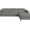 Chaise Longue Bank In Donkergrijs Leer Met Relaxmechanisme 6126-Angel Cerda Outlet