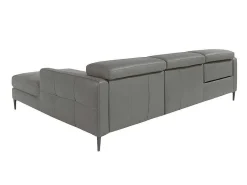 Chaise Longue Bank In Donkergrijs Leer Met Relaxmechanisme 6126-Angel Cerda Outlet