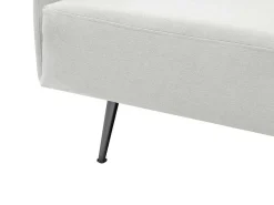 Chaise Longue Links Van Cremekleurige Stof Napasa-Vente-unique Clearance