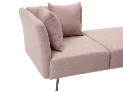 Chaise Longue Rechts Van Roze Stof Napasa-Vente-unique