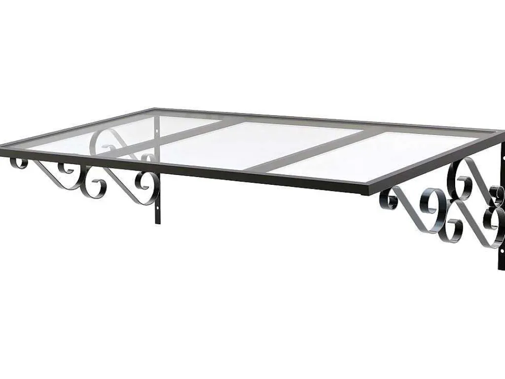 Charmante Luifel Amban Van Aluminium - 120 X 80 Cm-Vente-unique Hot