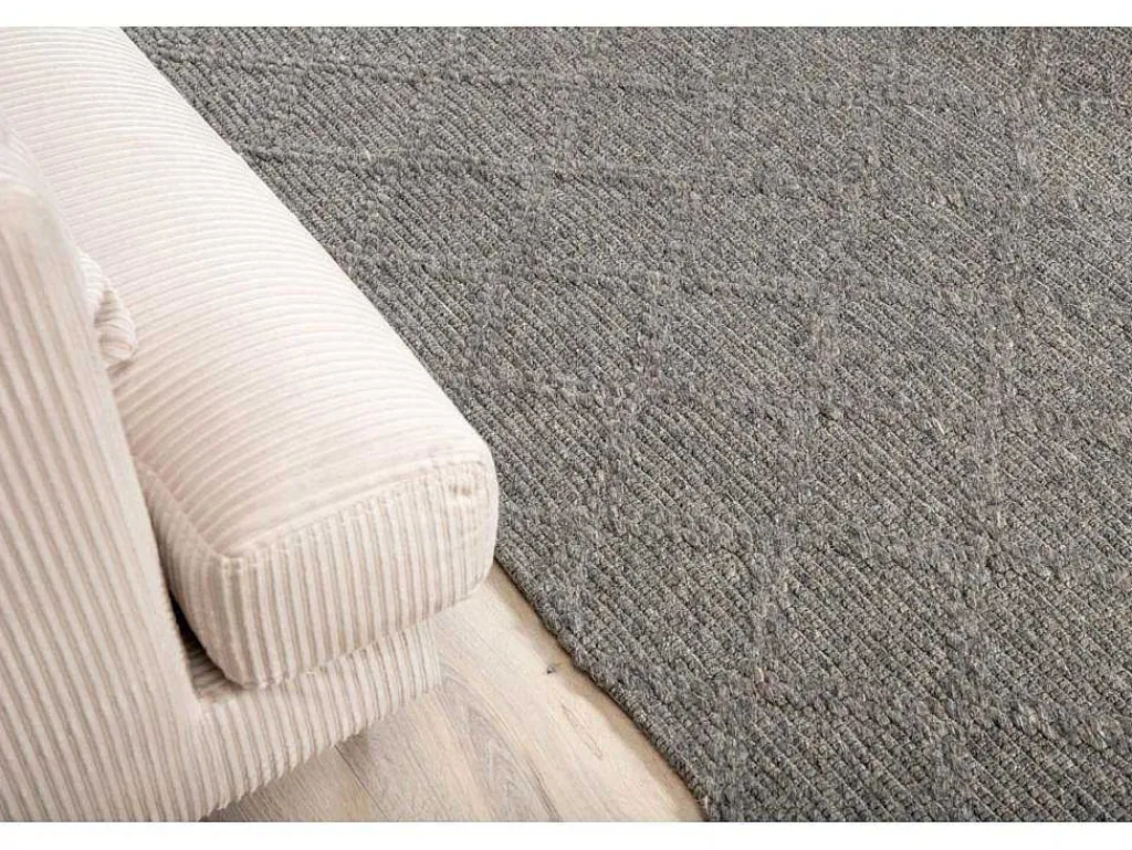 Cloudy Vloerkleed 300X200 Cm Wol Grijs.-Vente-unique Clearance