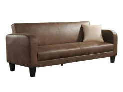 Club Bedbank Inicio Van Microvezel Met Lived-In Leereffect-Vente-unique New