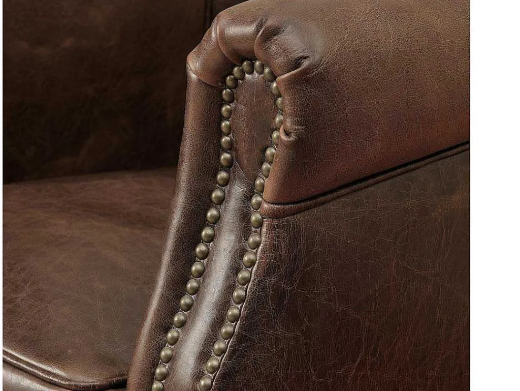 Clubfauteuil Van Leer Met Lived-In Uiterlijk Enguerrand-Vente-unique Online
