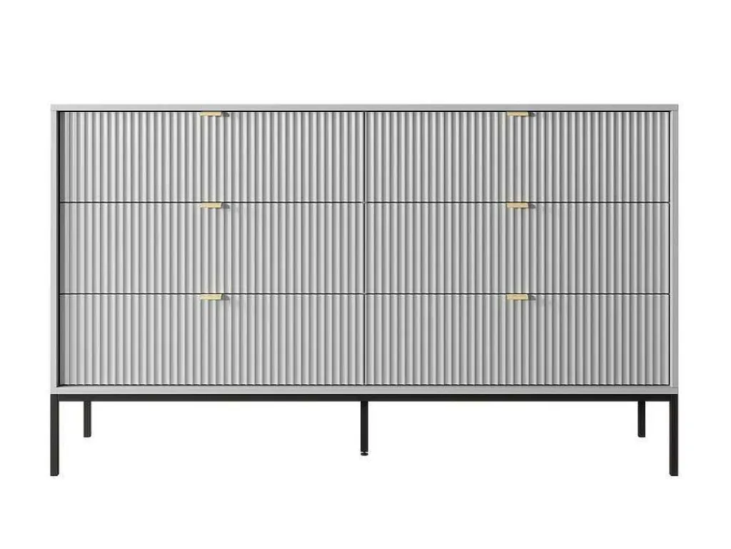 Commode Met 6 Lades - Grijs - Liouba - Van-PASCAL MORABITO Outlet