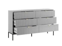 Commode Met 6 Lades - Grijs - Liouba - Van-PASCAL MORABITO Outlet