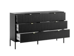 Commode Met 6 Lades - Zwart - Liouba - Van-PASCAL MORABITO Outlet