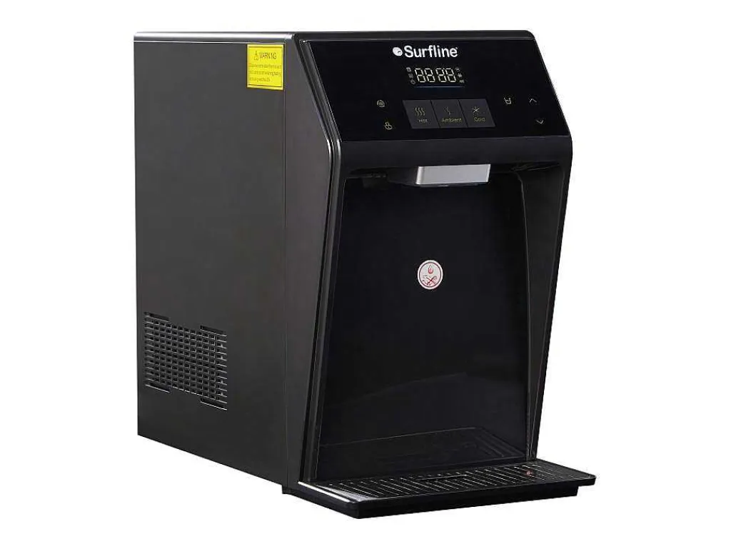Compacte, Zuiverende Waterfontein - Koud/Warm Water - Zwart - Wateria-Vente-unique Discount